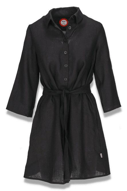 Hovedbilde Astrid sort kort skjortekjole ...
