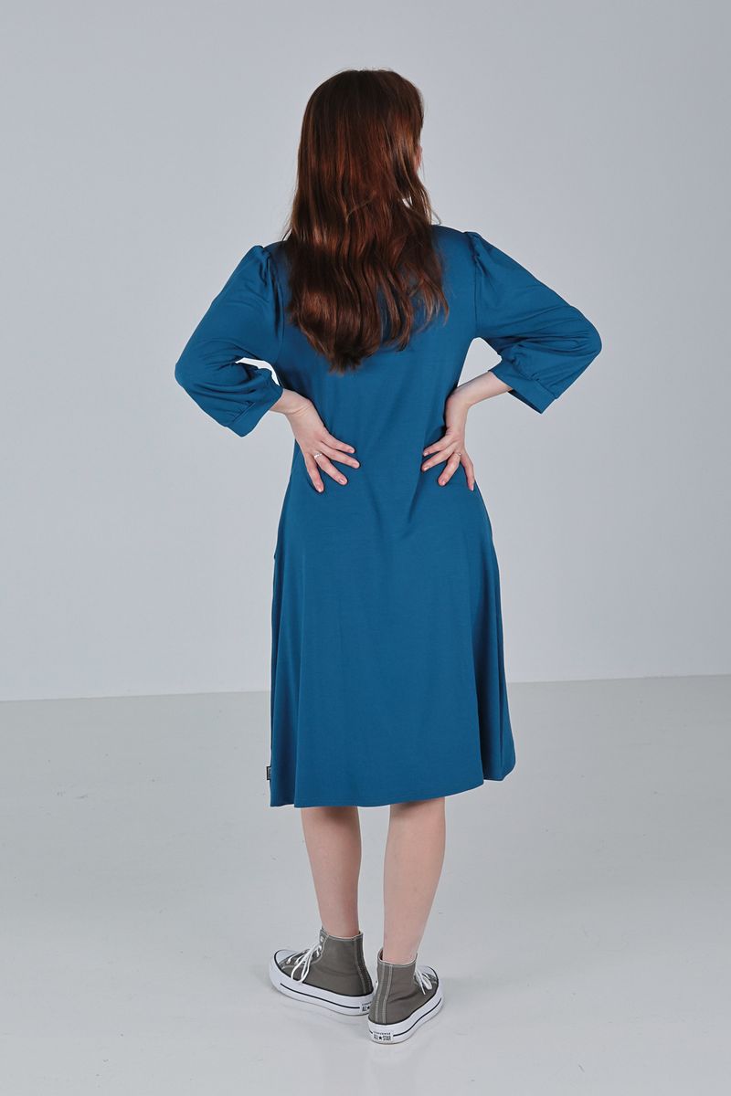 Michela blue tale kjole