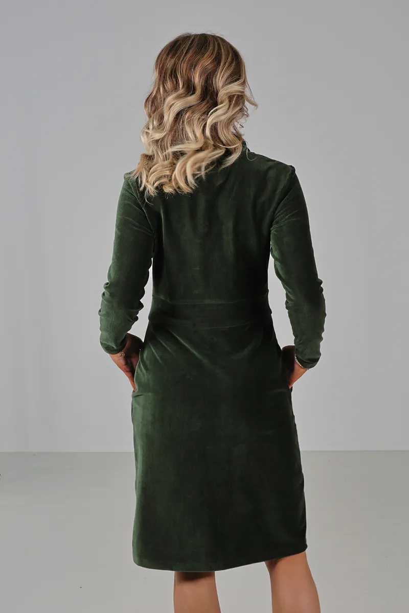 Elsi kombogrønn basiskjole