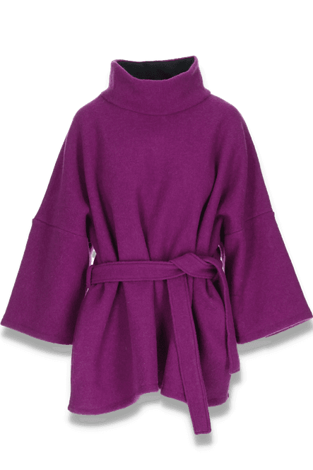 Hovedbilde Hailey ullponcho i purple