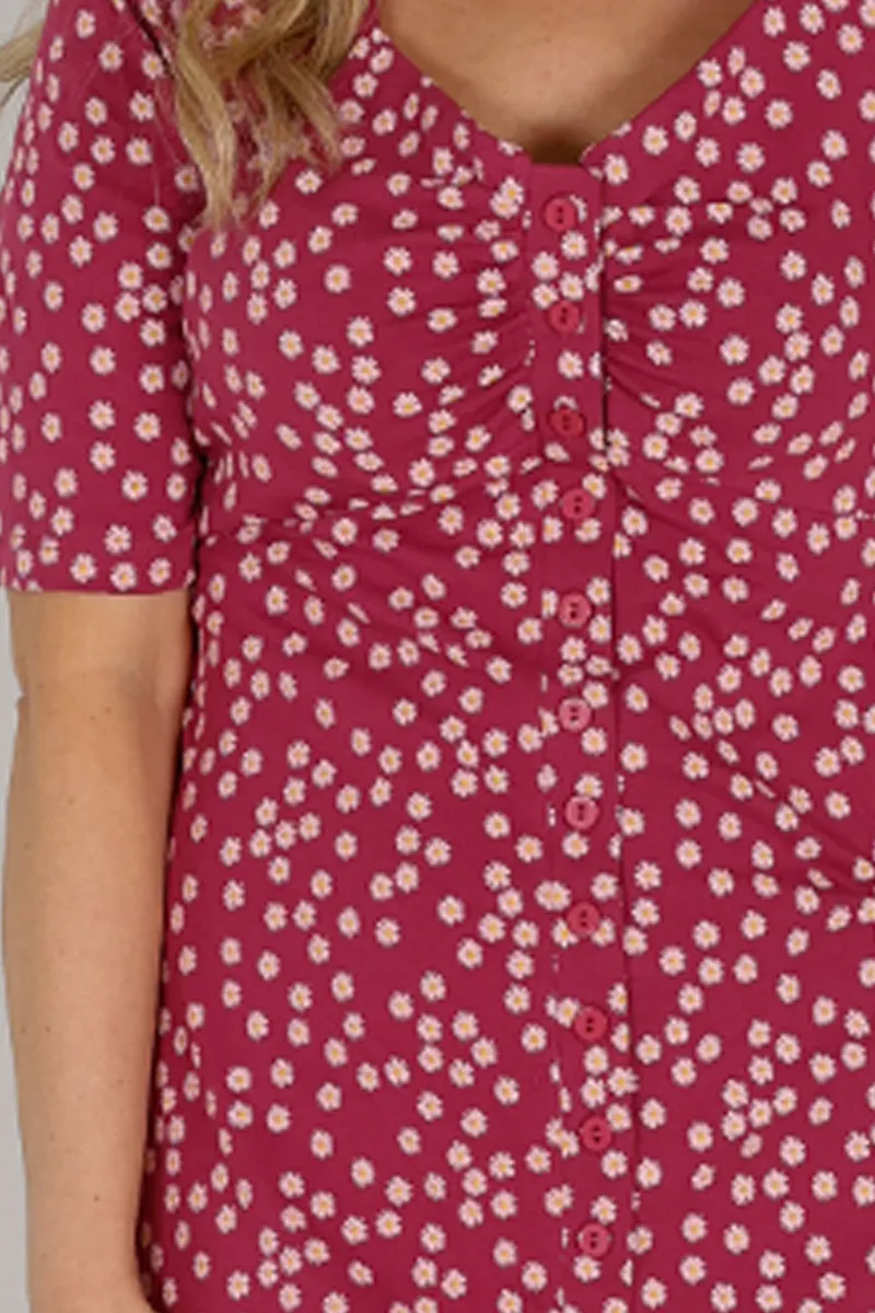 Luella rosa blomstret kjole