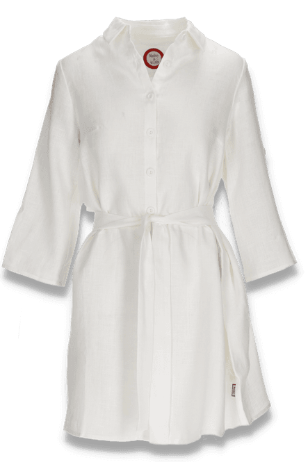 Hovedbilde Astrid hvit kort skjortekjole ...