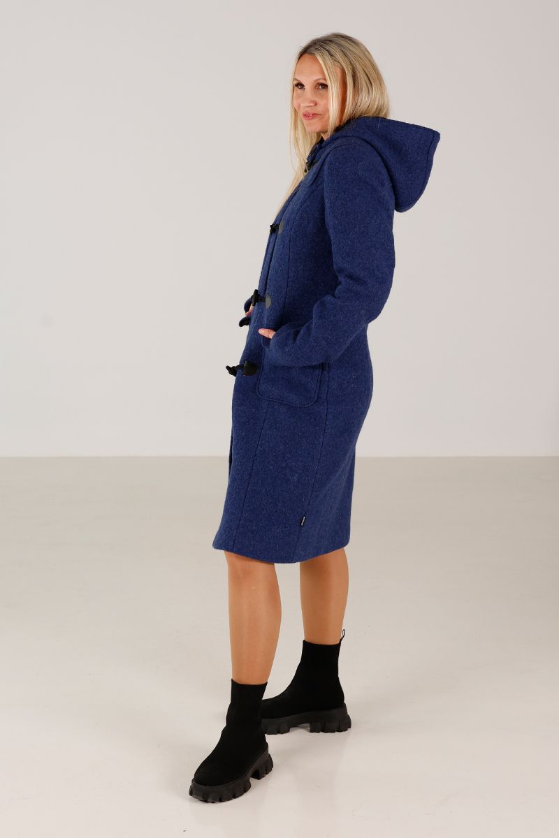Idunn Duffel coat rustic navy ull