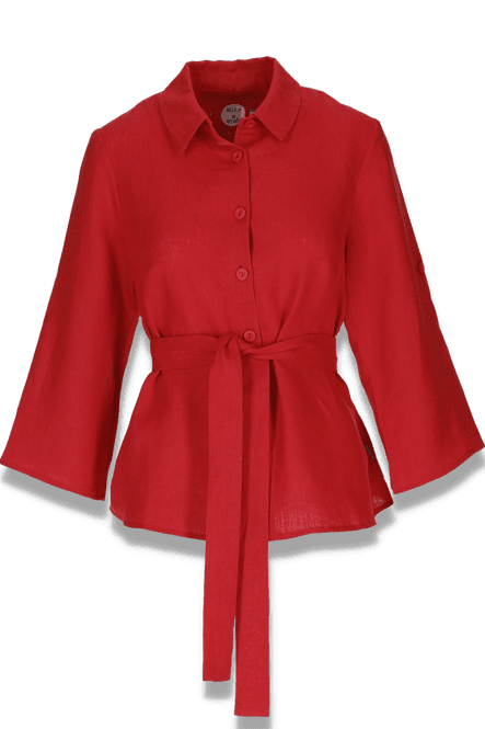 Hovedbilde Linn rød linskjorte