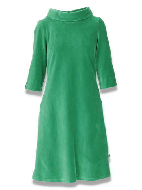 Hovedbilde Sanna grønn kjole i velur