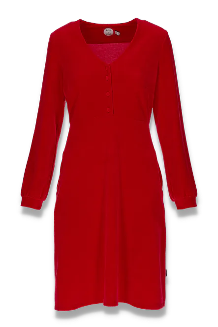 Hovedbilde Janka rød velurkjole