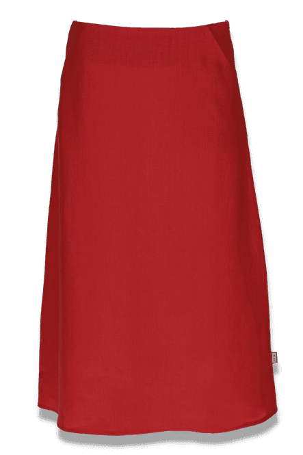 Hovedbilde Agata skjørt i rød lin