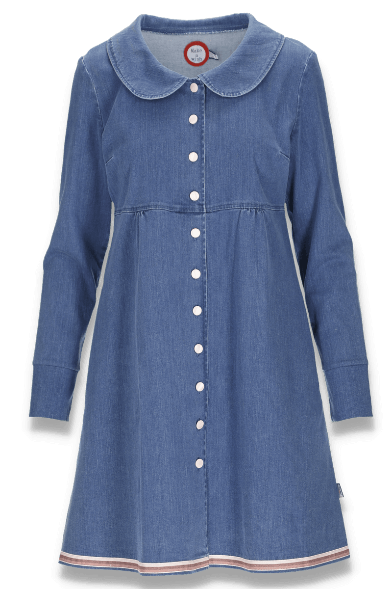 Dorthy blå denim kjole