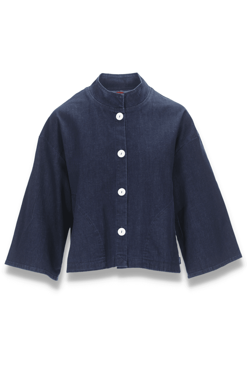 Cora mørkblå denimjakke